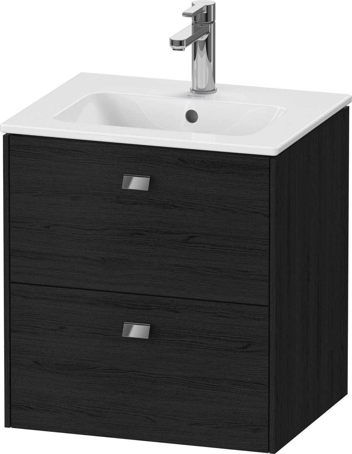 DURAVIT Brioso Waschtischunterbau 553x520x419 mm, 2 Schubkästen, Weiß Matt, Griff Chrom