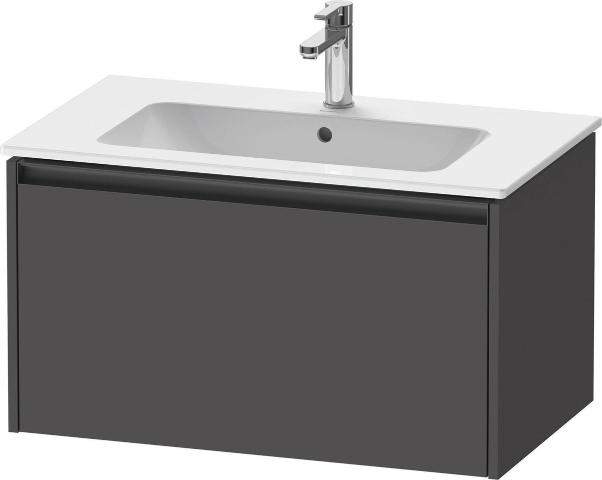 DURAVIT Ketho.2 Waschtischunterbau 810 mm betongrau matt mit Soft-Close-Auszug
