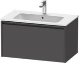 DURAVIT Ketho.2 Waschtischunterbau 810 mm betongrau matt mit Soft-Close-Auszug