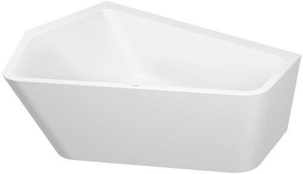 DURAVIT Paiova 5 Eckbadewanne 1900x1400 mm links, Sanitäracryl weiß, 2-Sitzer mit Überlauf