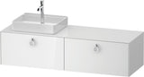 DURAVIT White Tulip Konsolenwaschtischunterbau 1600 mm wandhängend Weiß Seidenmatt 2 Auszüge