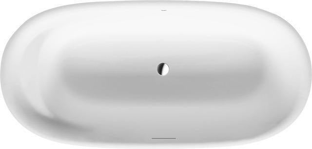 DURAVIT Cape Cod Freistehbadewanne 1855x885 mm Mineralguss Weiß Matt mit Fußgestell