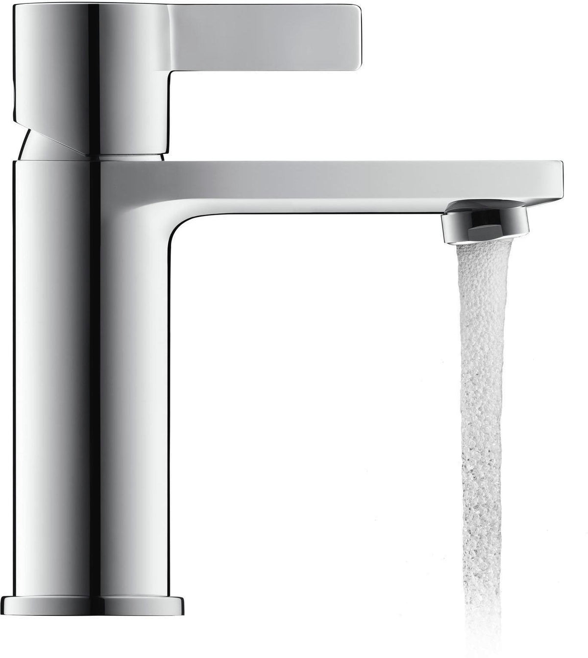 Duravit D-Neo Einhebel-Waschtischmischer mit FreshStart, Zugstange & Chrom – 109 mm Ausladung