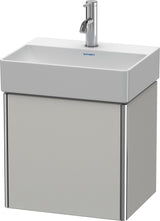 Duravit XSquare Waschtischunterbau 434 mm betongrau matt, 1 Tür rechts, wandhängend