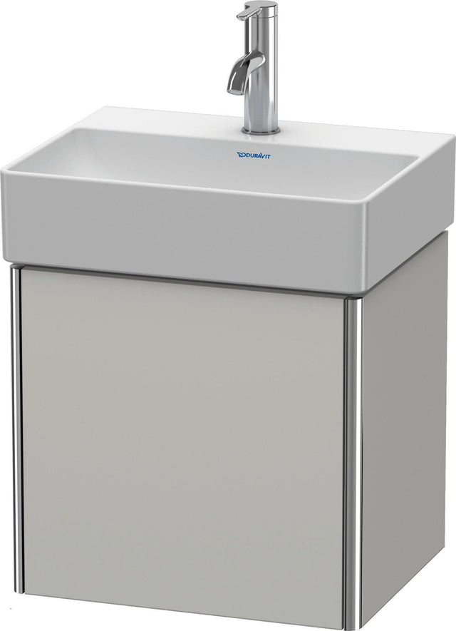 Duravit XSquare Waschtischunterbau 434 mm betongrau matt, 1 Tür rechts, wandhängend
