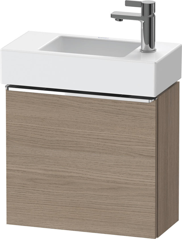 Duravit D-Neo Waschtischunterbau 484 mm Eiche Terra Matt, 1 Tür rechts, wandhängend