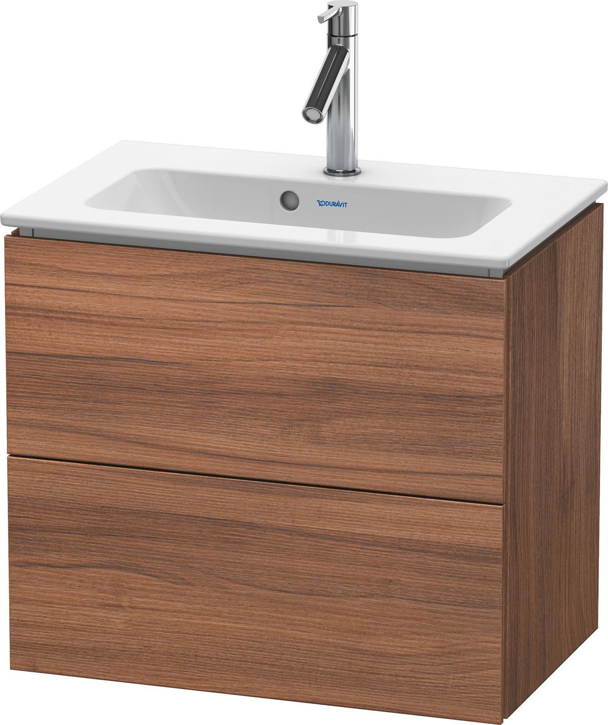 Duravit L-Cube Waschtischunterbau 620 mm Weiß Matt mit 2 Schubkästen und Tip-On Technik