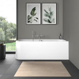 DURAVIT Happy D.2 Eckbadewanne 1800x800 mm weiß, Ecke rechts, 2 Rückenschrägen, mit Verkleidung & Fußgestell