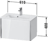 Duravit XViu Waschtischunterbau 610 mm weiß matt mit Tip-On-Technik für ME by Starck