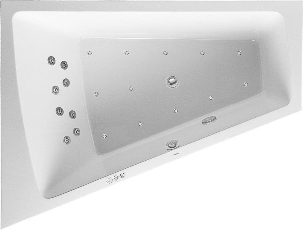 DURAVIT Paiova Whirlwanne 1800x1400 mm Eck links Air-System Sanitäracryl weiß