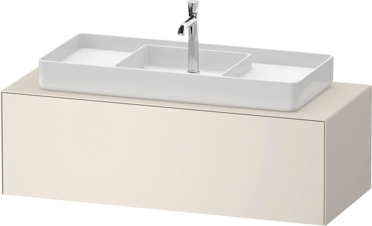DURAVIT White Tulip Konsolen-Waschtischunterbau 1300 mm, wandhängend, weiß seidenmatt, 1 Auszug