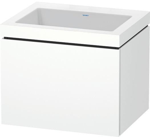Duravit Waschtischset L-Cube 600x480mm mit Möbelwaschtisch Vero Air, wandhängend, ohne Überlauf