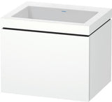 Duravit Waschtischset L-Cube 600x480mm mit Möbelwaschtisch Vero Air, wandhängend, ohne Überlauf