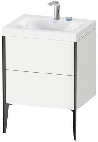 Duravit Möbelwaschtischset XVIU 600x480mm Cha ma / ta s-matt Ra 83 o HL – Viu Waschtisch mit Unterbau