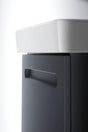 Duravit No.1 Möbel-Set 500x390mm Graphit Matt mit Waschtisch, Unterbau, Spiegel und LED-Beleuchtung