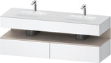 DURAVIT Qatego Studio F. A. Porsche Waschtischset 1600 mm mit Konsolenwaschtischunterbau, 2 Auszüge