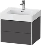 584 mm / anthrazit / Waschtischunterbau wandhängend XSquar e 470x584x397mm Graphit Matt