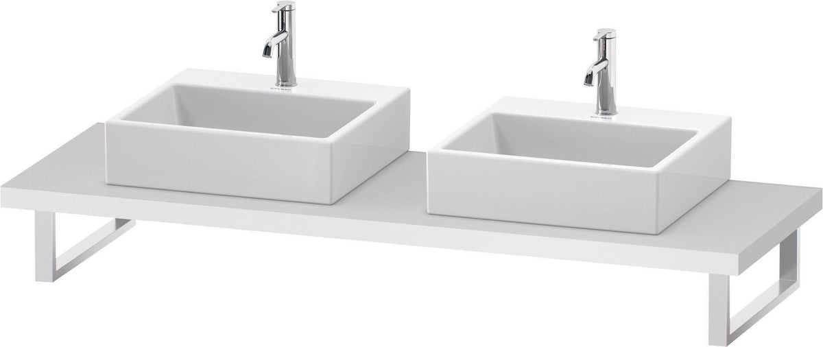 Duravit DuraStyle Konsole 2 Ausschnitte 45x550x800-2000 mm Weiß Matt