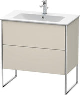 Duravit Waschtischunterbau XSquare 810x732x478mm mit 2 Auszügen, s-matt, Eiche, mittig