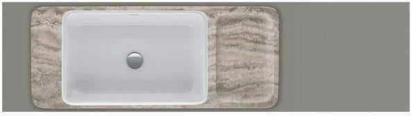 DURAVIT Qatego Aufsatzbecken mit Konsole 1000 mm Weiß Hochglanz HygieneGlaze