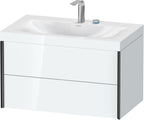 weiß / 2Hl,schwarz matt/weiß hgl., Rahmen C / weiß hochglanz
