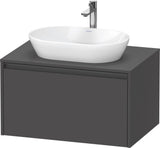 DURAVIT Ketho.2 Konsolen-Waschtischunterbau 800 mm betongrau matt mit 1 Auszug
