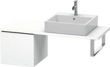 Duravit L-Cube Konsolenunterschrank 420 mm flannel grey hochglanz mit Tip-on-Technik