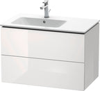 betongrau matt / Spanplatte / 2 Schubkästen