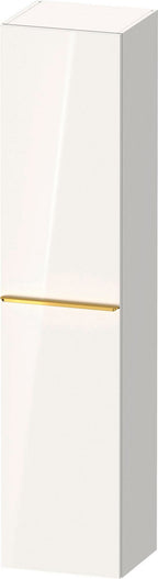weiß / hochglänzend / HS,Tür:1,TA:LI,Gr:Gold Poliert 400x360x1760mm,Weiß
