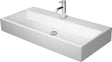 DURAVIT Waschtisch Vero Air 1000 mm ohne Überlauf, mit Hahnlochbank, geschliffen, weiß