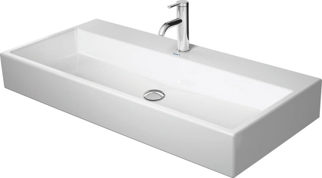 DURAVIT Waschtisch Vero Air 1000 mm ohne Überlauf, mit Hahnlochbank, geschliffen, weiß