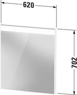 DURAVIT Brioso Spiegelschrank mit Beleuchtung 700x620x45 mm Eiche Natur – Badspiegel mit LED