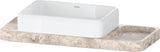 DURAVIT Qatego Aufsatzbecken mit Konsole 1000 mm Weiß Hochglanz HygieneGlaze