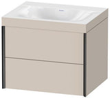Duravit Möbelwaschtischset XVIU 600x480mm Cha ma / ta s-matt Ra 83 o HL