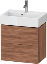 DURAVIT L-Cube Waschtischunterbau wandhängend, 2 Schubkästen, Weiß Matt, 584 mm
