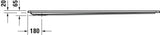 DURAVIT Starck Slimline Duschwanne 1700x750x60 mm Weiß Sanitäracryl Antislip