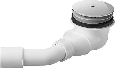 Duravit D-Code Duschwannenablauf chrom, Ablauf waagerecht, Durchmesser 90 mm