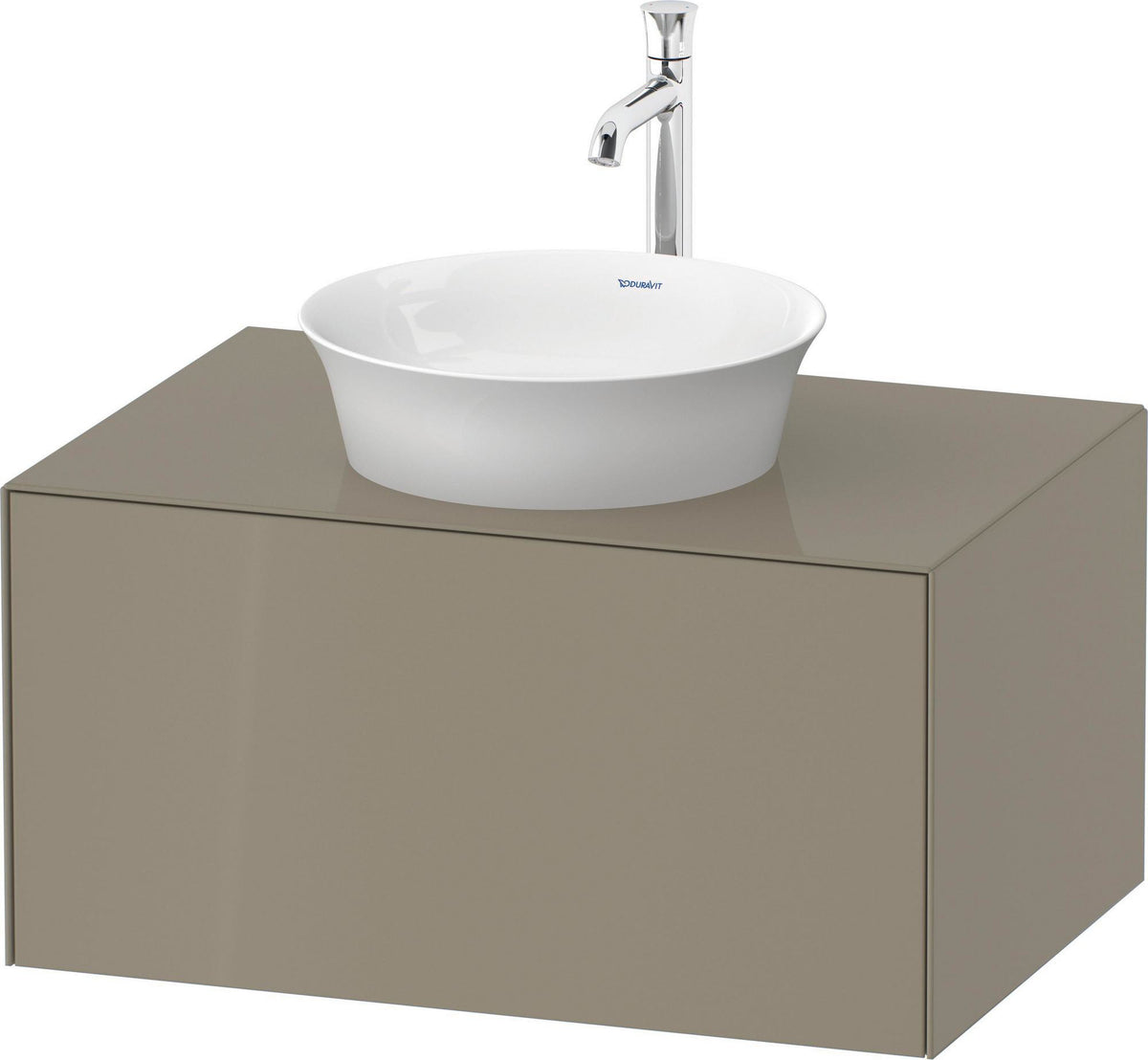 DURAVIT White Tulip Waschtischunterbau 800 mm, 1 Auszug, LED-Beleuchtung, anthrazit