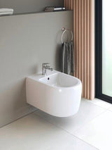 DURAVIT Wave Einhebel-Bidetmischer Chrom mit Keramikmischsystem und 128 mm Auslauf