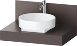 Duravit Balcoon Konsole 800x370x550 mm mit mittigem Ausschnitt, Elfenbein Matt