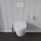 Duravit Wand-WC ME by Starck 570 mm Weiß Seidenmatt Tiefspüler mit WonderGliss