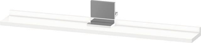 DURAVIT Sivida Spiegelablage 800x115x35mm Chrom/Weiß Matt – Montage unter Spiegel inkl. Befestigungsmaterial