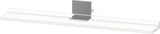 DURAVIT Sivida Spiegelablage 800x115x35mm Chrom/Weiß Matt – Montage unter Spiegel inkl. Befestigungsmaterial