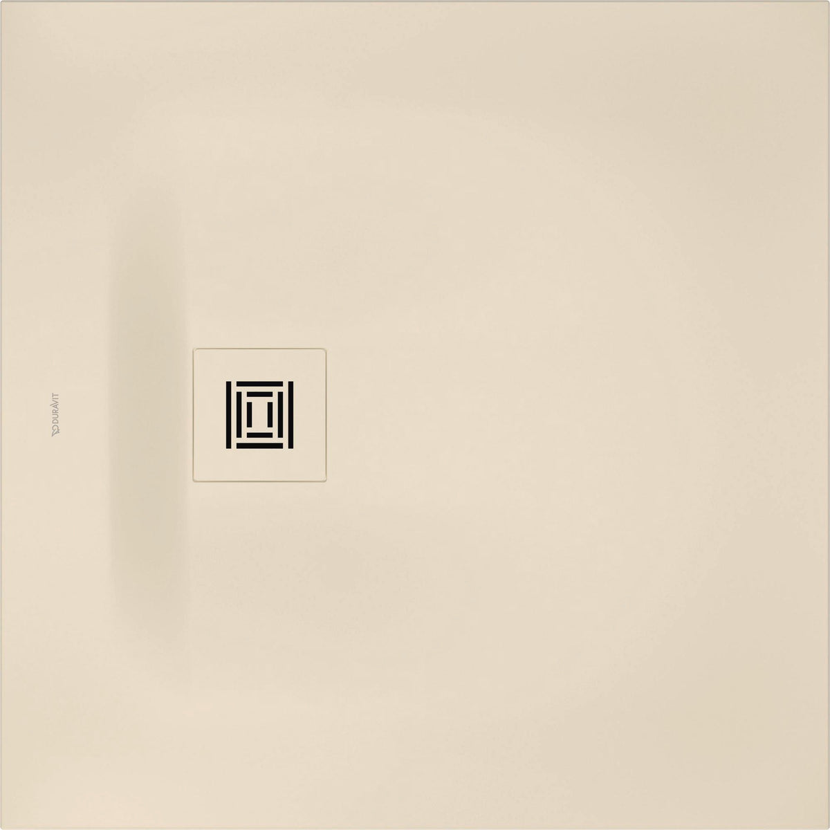 DURAVIT Sustano Duschwanne 800x800x30 Mineralguss Cream Matt – Quadratisch, Bodenbündig