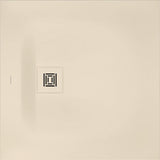 DURAVIT Sustano Duschwanne 800x800x30 Mineralguss Cream Matt – Quadratisch, Bodenbündig