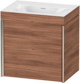 DURAVIT XViu Waschtischunterbau 460 mm, 1 Tür, champagner matt/nussbaum gebürstet, wandhängend