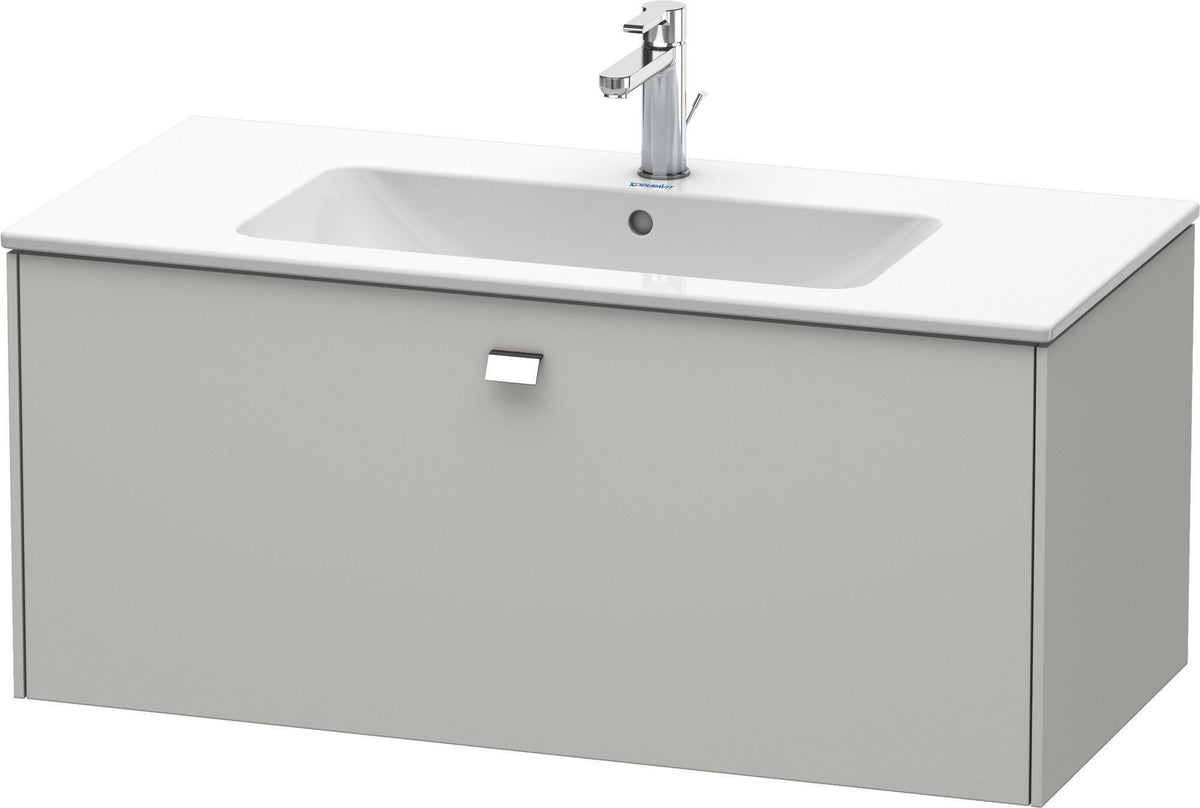 Duravit Brioso Waschtischunterbau 620 mm betongrau matt mit 1 Auszug und Soft-Close