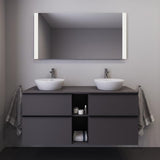 DURAVIT Licht & Spiegel Wandspiegel 1300x700mm mit LED-Beleuchtung und Sensorschalter – Weiß