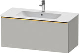 Duravit D-Neo Waschtischunterbau 1010 mm, 1 Auszug, Weiß Matt, Griff Bronze Gebürstet, Wandhängend