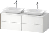 DURAVIT XVIU Waschtischunterbau 1400x550mm Champagner Satin-Matt mit Konsolenplatte